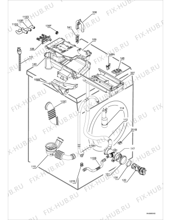 Взрыв-схема стиральной машины Aeg Electrolux L98685FL - Схема узла Hydraulic System 272